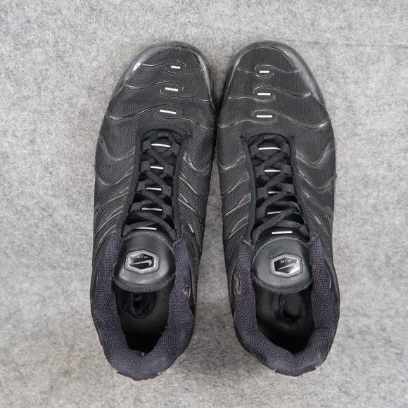 Nike Shoes Big Kids 7Y Air Max Plus Sneakers Athletic Trainer Black Breathable - Picture 7 of 13